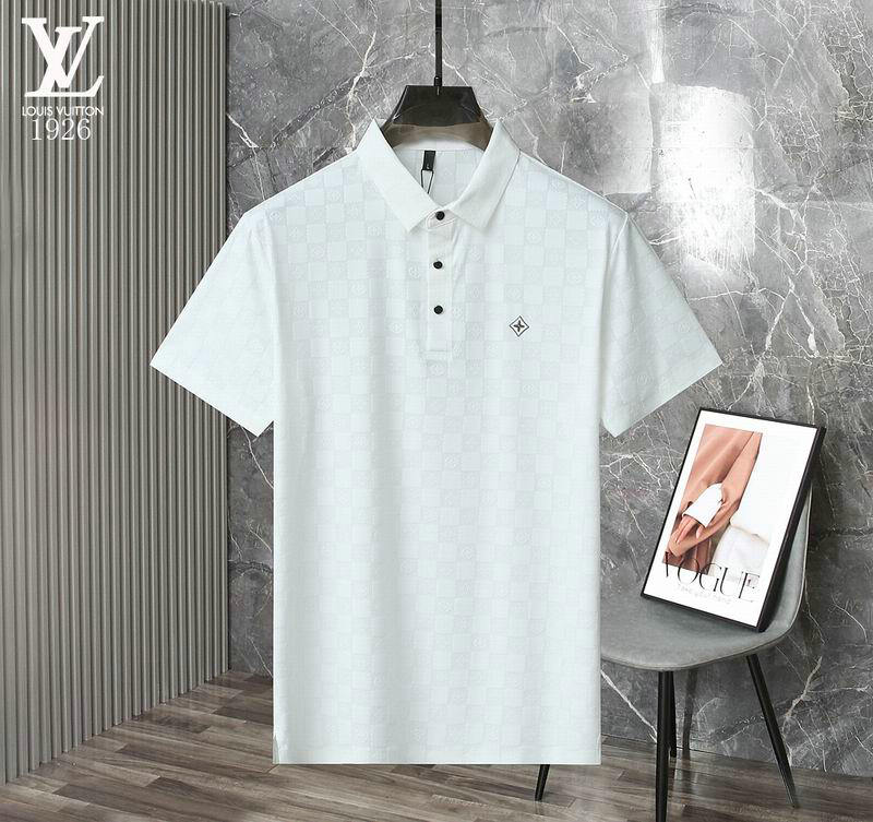 Wholesale Cheap High quality LV Short Sleeve Lapel Mens T Shirts for Sale