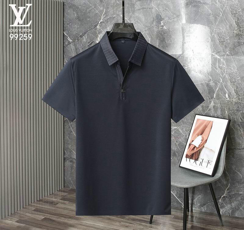 Wholesale Cheap High quality LV Short Sleeve Lapel Mens T Shirts for Sale