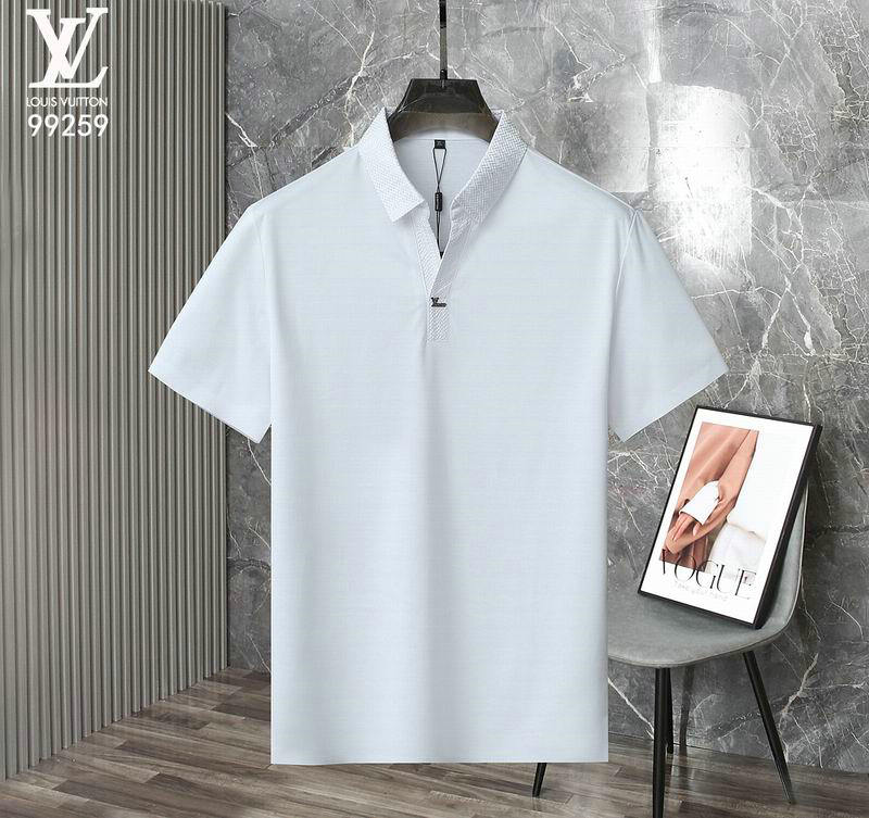 Wholesale Cheap High quality LV Short Sleeve Lapel Mens T Shirts for Sale