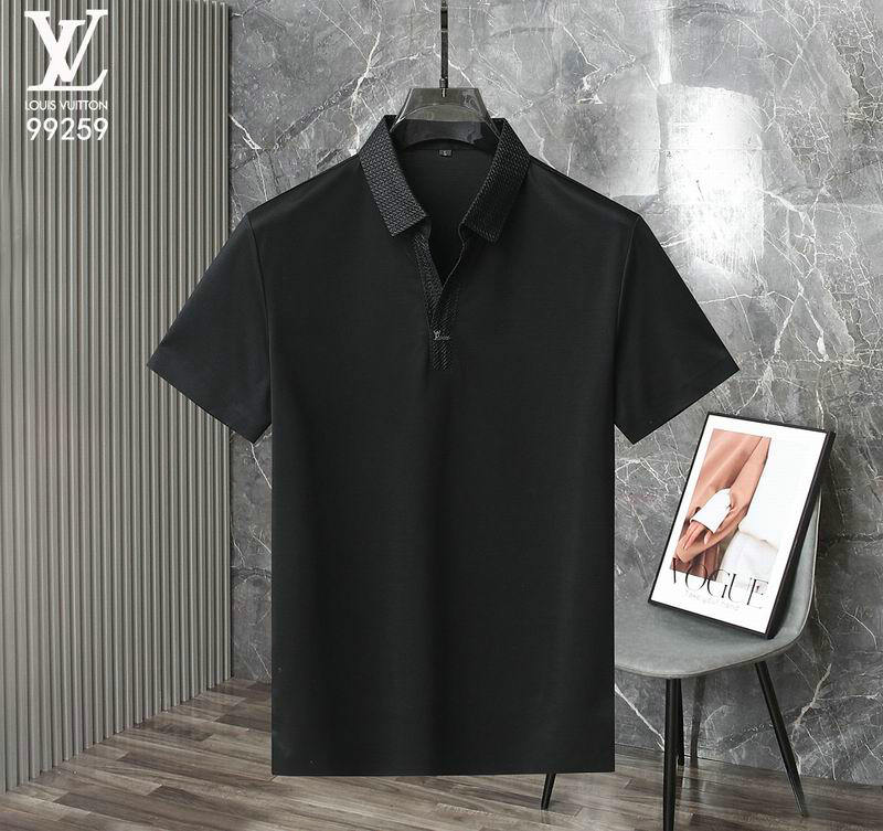 Wholesale Cheap High quality LV Short Sleeve Lapel Mens T Shirts for Sale