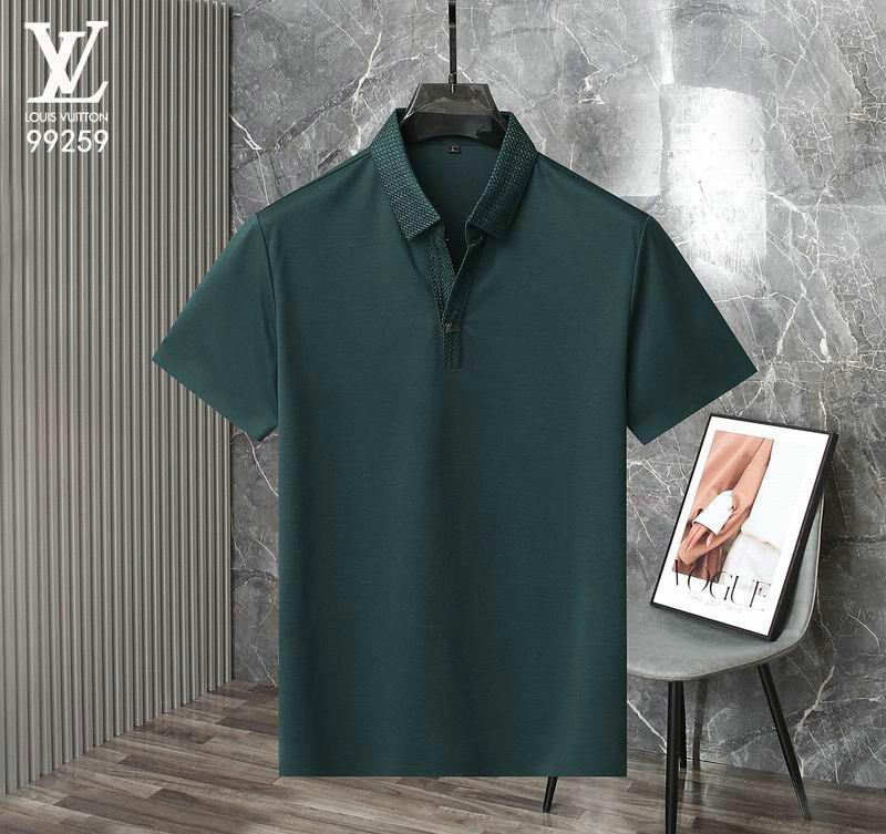 Wholesale Cheap High quality LV Short Sleeve Lapel Mens T Shirts for Sale