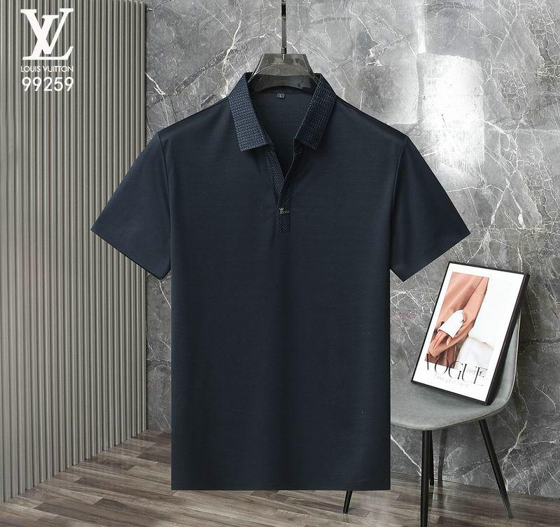 Wholesale Cheap High quality LV Short Sleeve Lapel Mens T Shirts for Sale