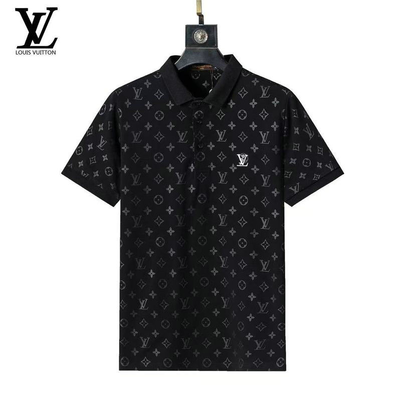 Wholesale Cheap High quality LV Short Sleeve Lapel Mens T Shirts for Sale