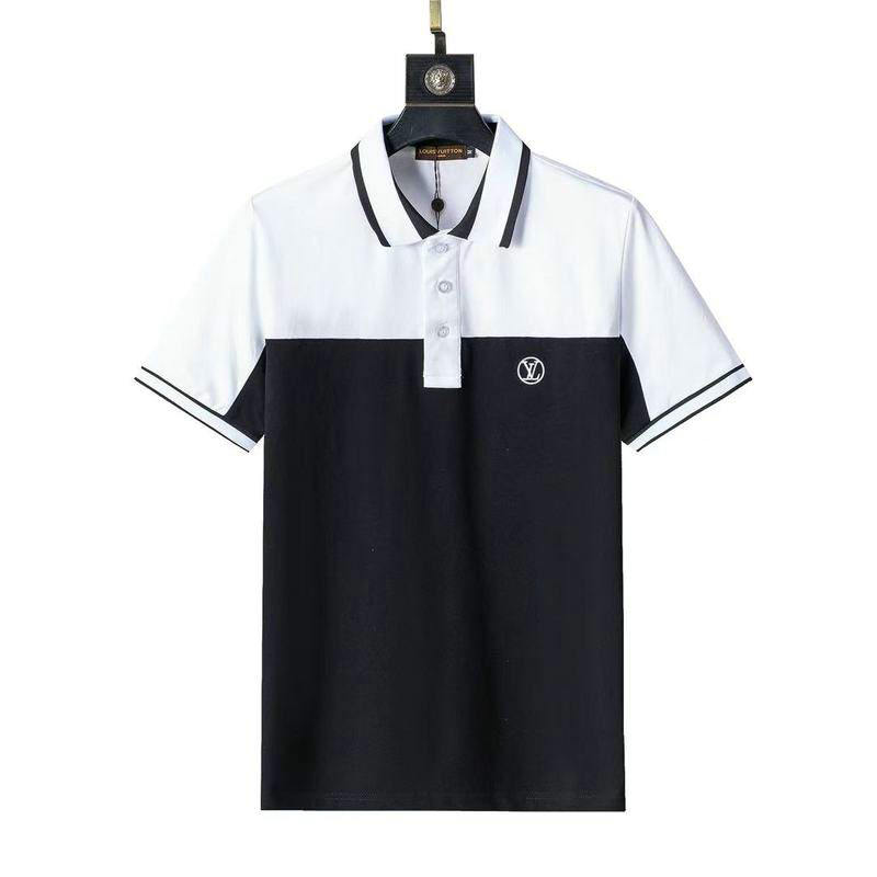 Wholesale Cheap High quality LV Short Sleeve Lapel Mens T Shirts for Sale