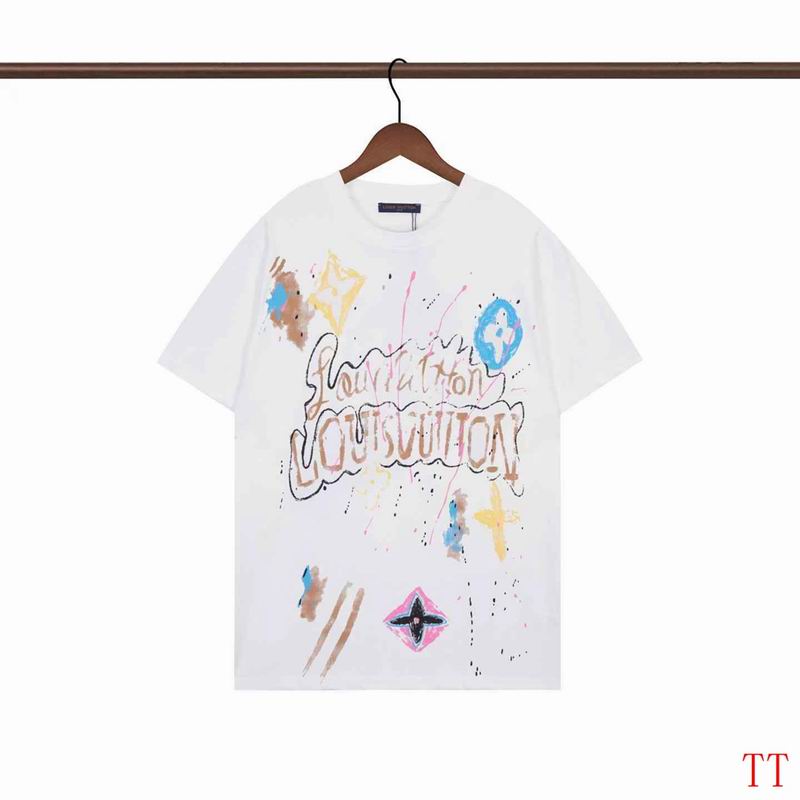 Wholesale High-quality LV Short Sleeve Crew Neck Designer T-Shirts for sale