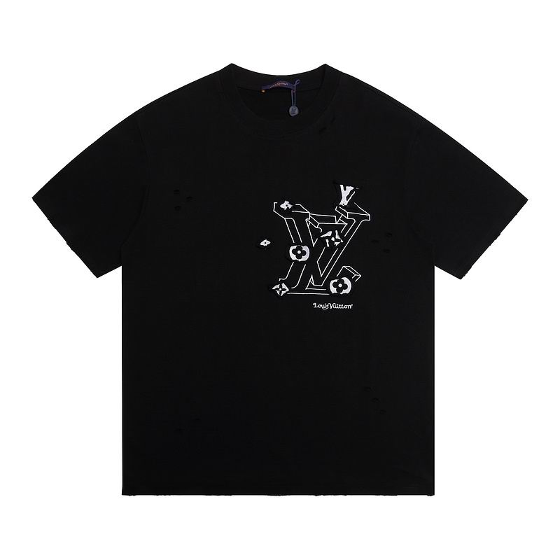 Wholesale High-quality Cheap LV Short Sleeve Crew Neck T-Shirts for sale