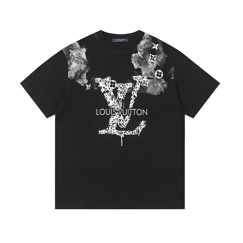Wholesale High-quality Cheap LV Short Sleeve Crew Neck T-Shirts for sale