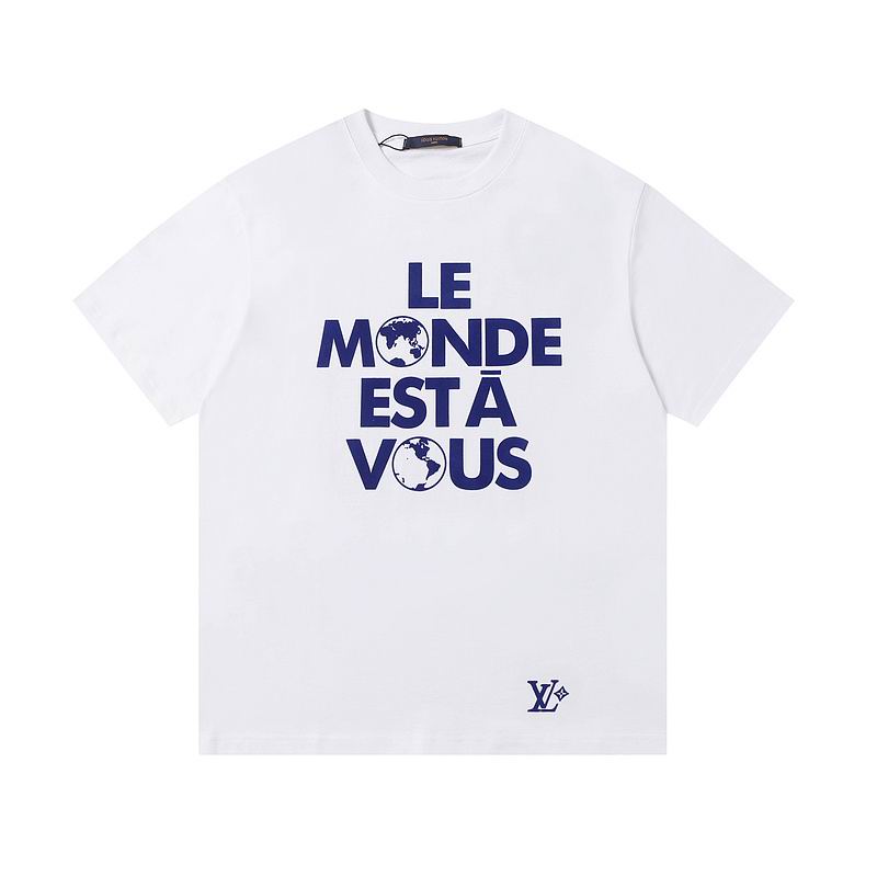 Wholesale High-quality Cheap LV Short Sleeve Crew Neck T-Shirts for sale