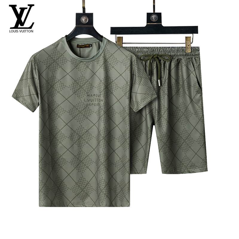 Wholesale Cheap High Quality LV Short Sleeve Designer Tracksuits for Sale