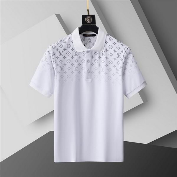 Wholesale Cheap High-quality men LV Short Sleeve Lapel Replica Designer T Shirts for Sale