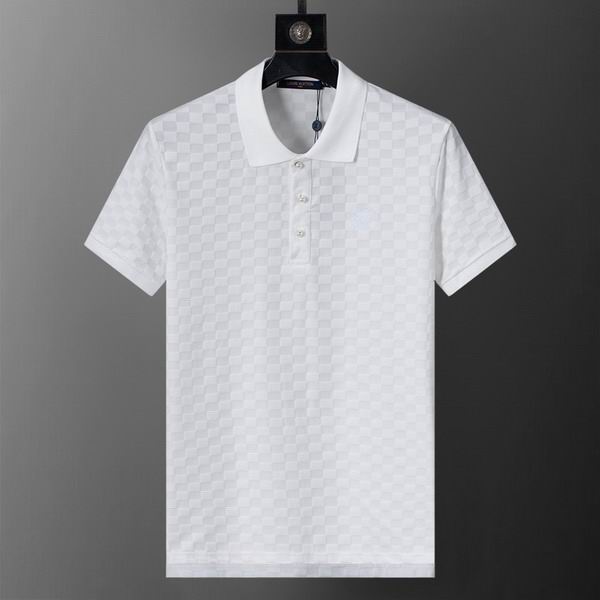 Wholesale Cheap High-quality men LV Short Sleeve Lapel Replica Designer T Shirts for Sale