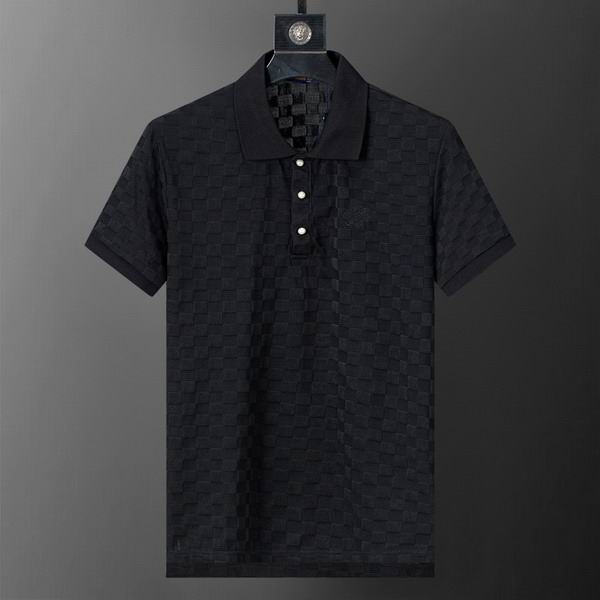 Wholesale Cheap High-quality men LV Short Sleeve Lapel Replica Designer T Shirts for Sale