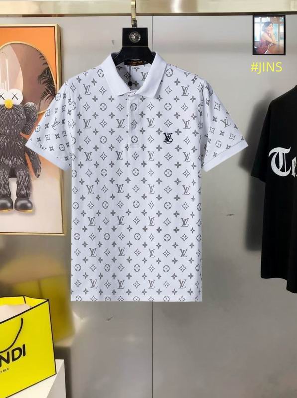 Wholesale Cheap High-quality men LV Short Sleeve Lapel Replica Designer T Shirts for Sale