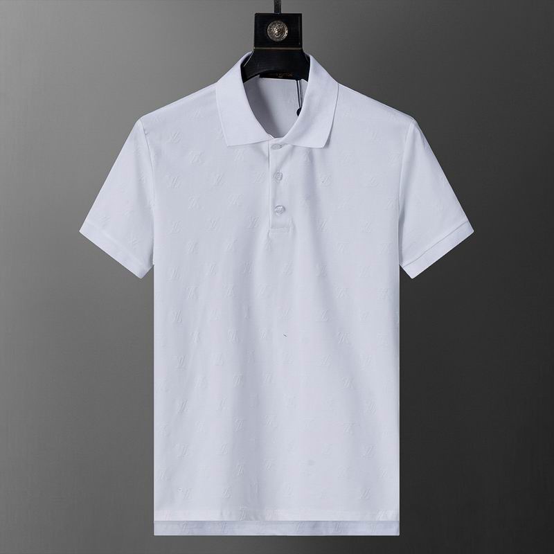 Wholesale Cheap High-quality men LV Short Sleeve Lapel Replica Designer T Shirts for Sale