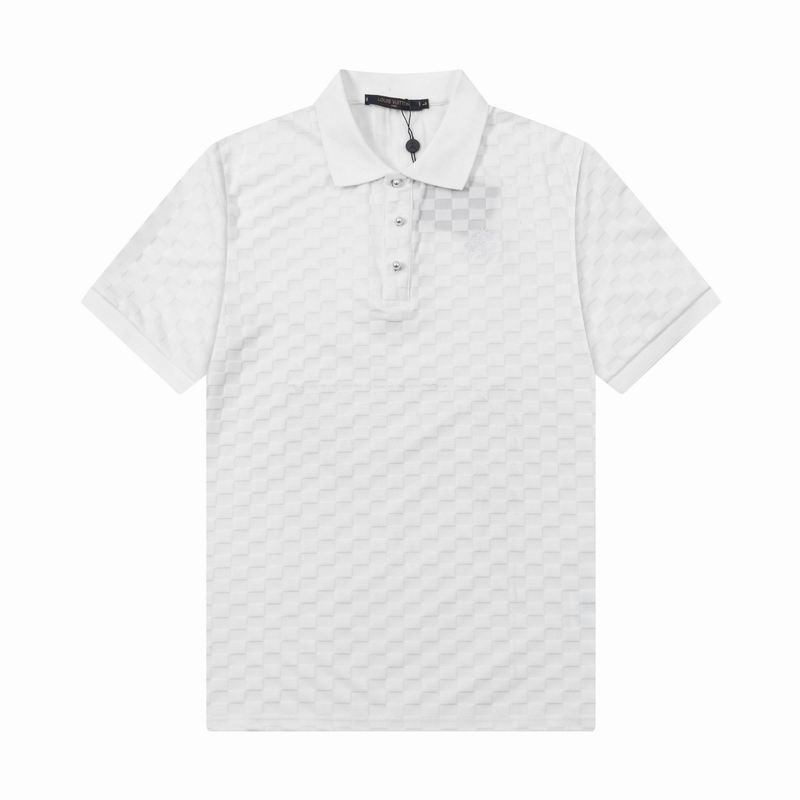 Wholesale Cheap High-quality men LV Short Sleeve Lapel Replica Designer T Shirts for Sale