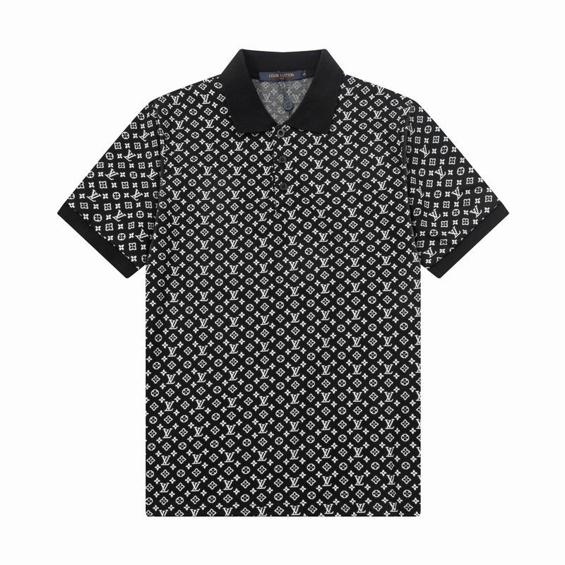 Wholesale Cheap High-quality men LV Short Sleeve Lapel Replica Designer T Shirts for Sale