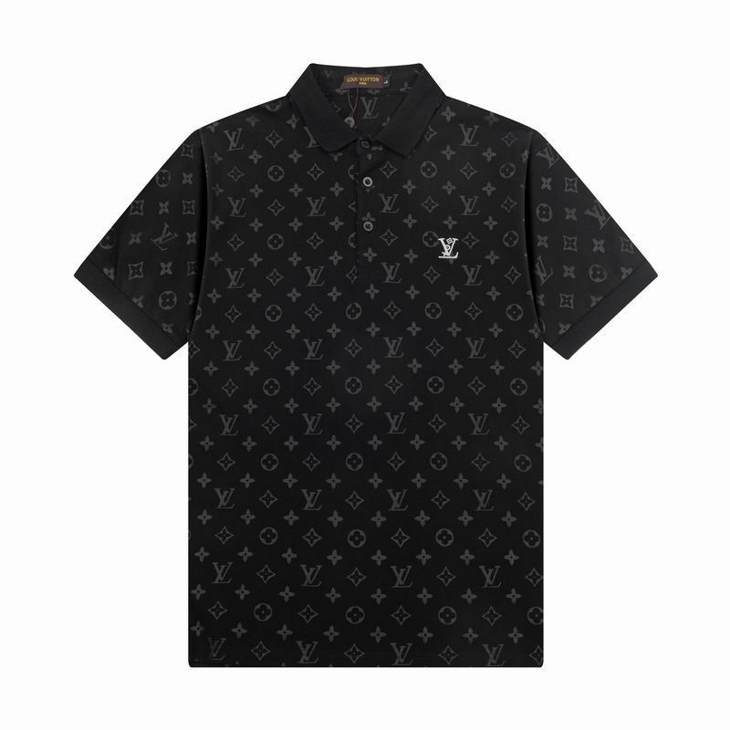 Wholesale Cheap High-quality men LV Short Sleeve Lapel Replica Designer T Shirts for Sale