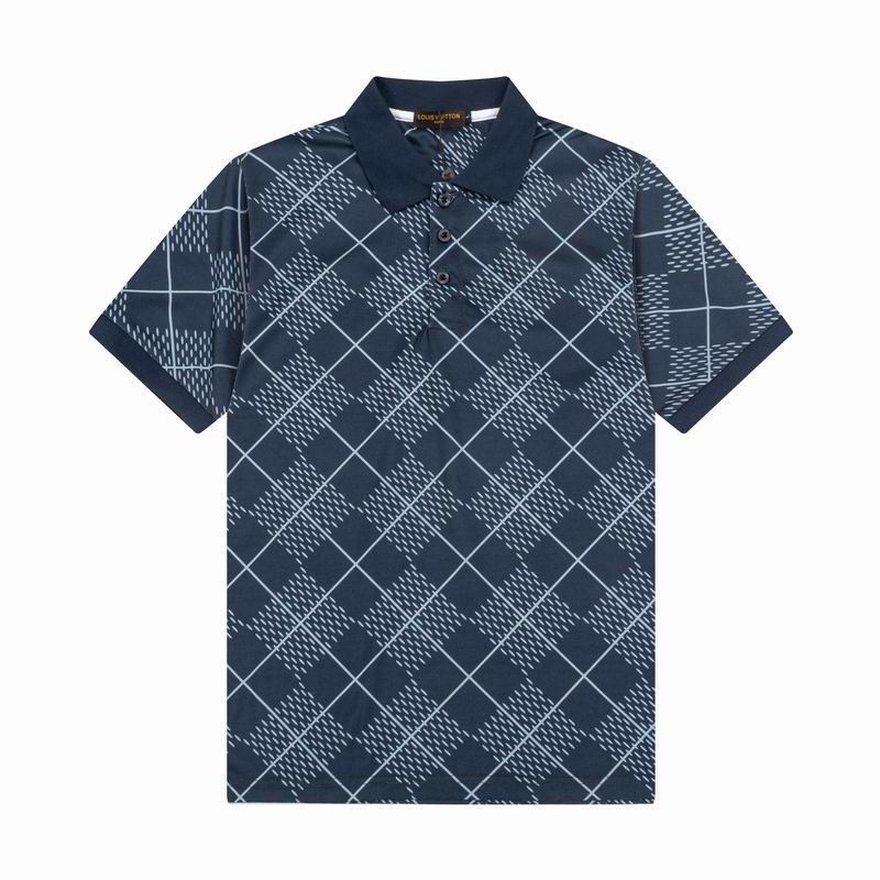 Wholesale Cheap High-quality men LV Short Sleeve Lapel Replica Designer T Shirts for Sale