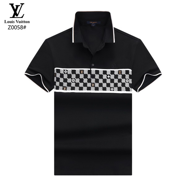 Wholesale Cheap High-quality men LV Short Sleeve Lapel Replica Designer T Shirts for Sale