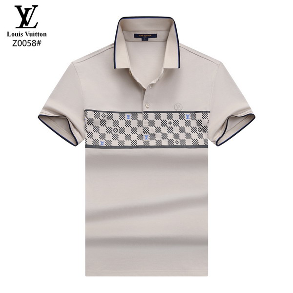 Wholesale Cheap High-quality men LV Short Sleeve Lapel Replica Designer T Shirts for Sale