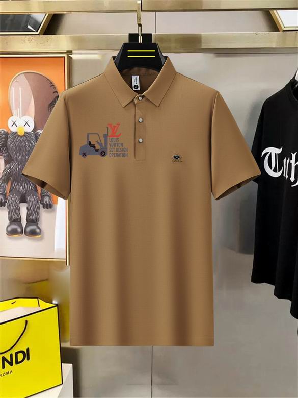 Wholesale High-quality Cheap LV Short Sleeve Lapel men's T-Shirts for sale