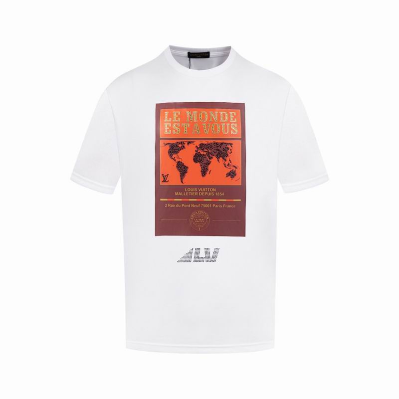 Wholesale High-quality Fashion Louis Vuitton Short Sleeve Replica T Shirts for sale