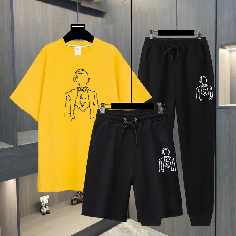 Wholesale High-quality LV Short Sleeve Replica Designer Tracksuits for sale