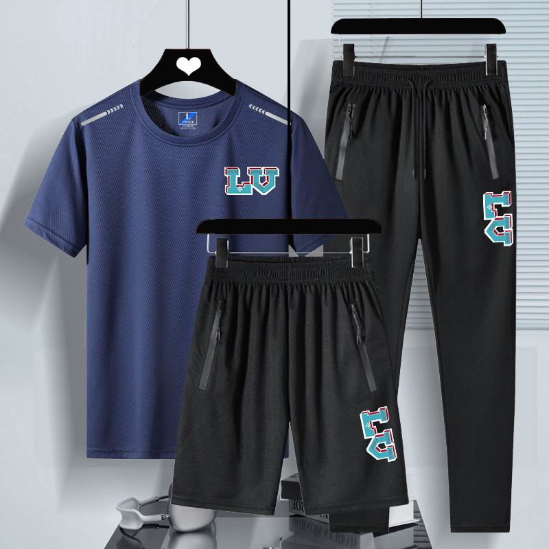 Wholesale High-quality LV Short Sleeve Replica Designer Tracksuits for sale