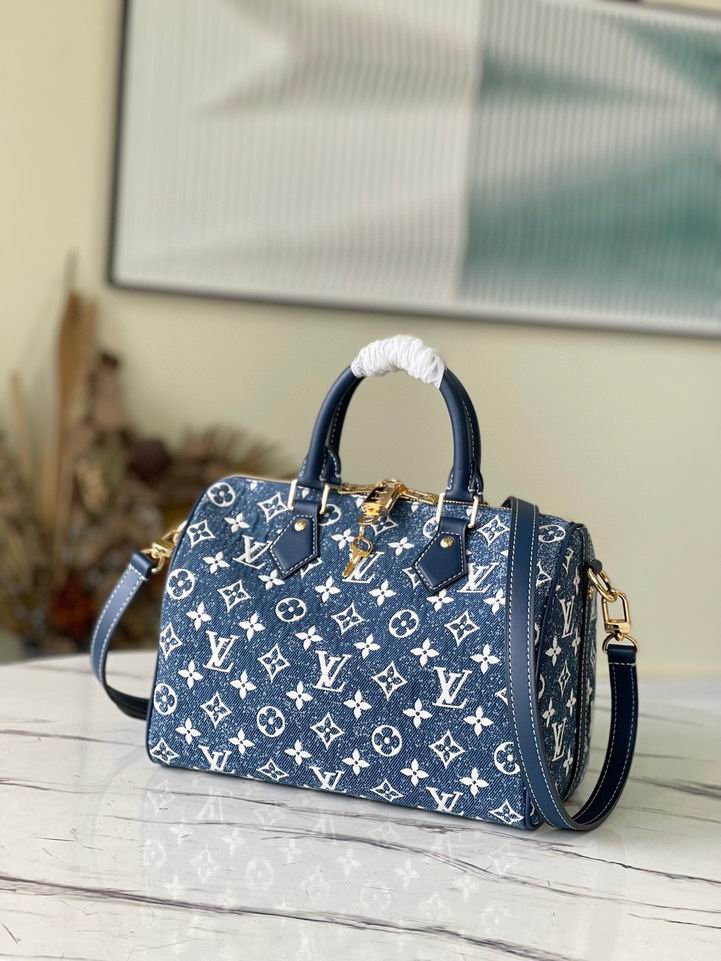 Louis Vuitton Denim Speedy Bandouliere 25 M59609 bags