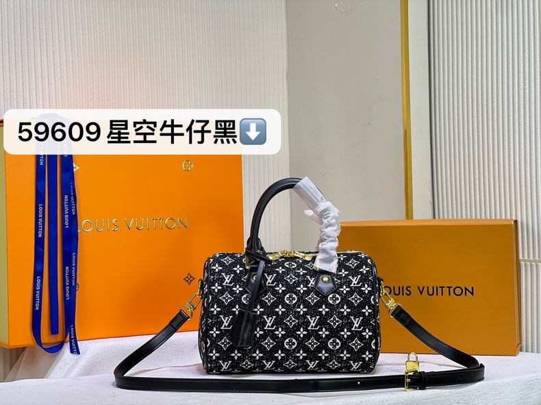 Wholesale Cheap Louis Vuitton Speedy Bandouliere 25 Denim Handbags for Sale