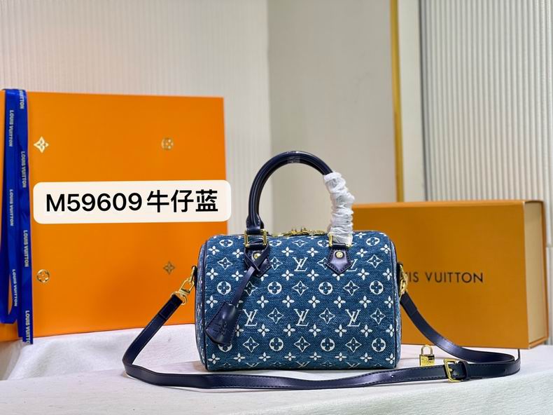 Wholesale Cheap Louis Vuitton Speedy Bandoulière 25 denim bags for Sale