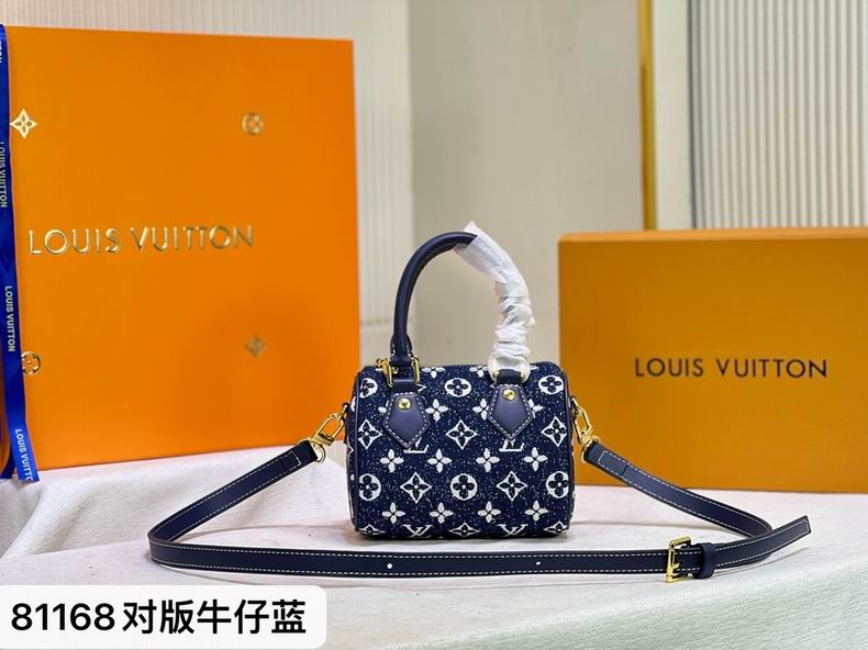 Wholesale Cheap Louis Vuitton Speedy 16cm denim bags for Sale