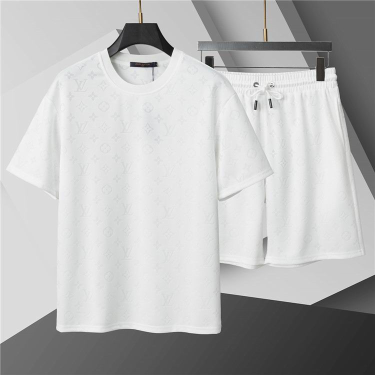 Wholesale Cheap LV Short sleeve Tracksuit for Sale