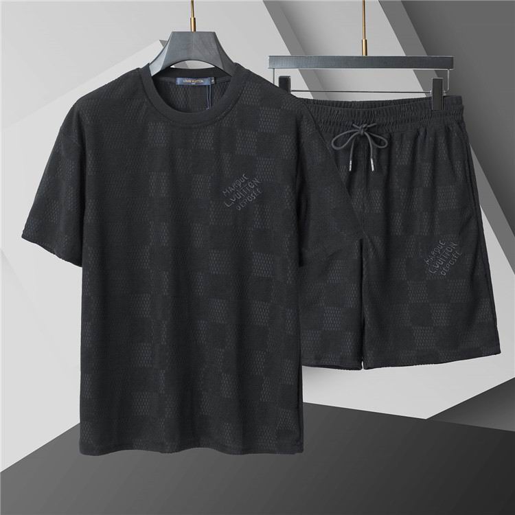 Wholesale Cheap LV Short sleeve Tracksuit for Sale