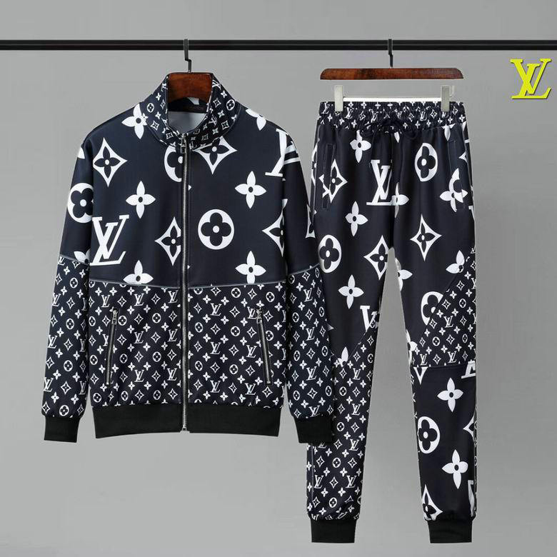 Wholesale Cheap replica Louis Vuitton Long Sleeve Tracksuits men for Sale
