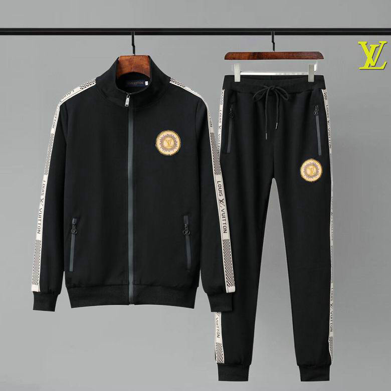 Wholesale Cheap replica Louis Vuitton Long Sleeve Tracksuits men for Sale