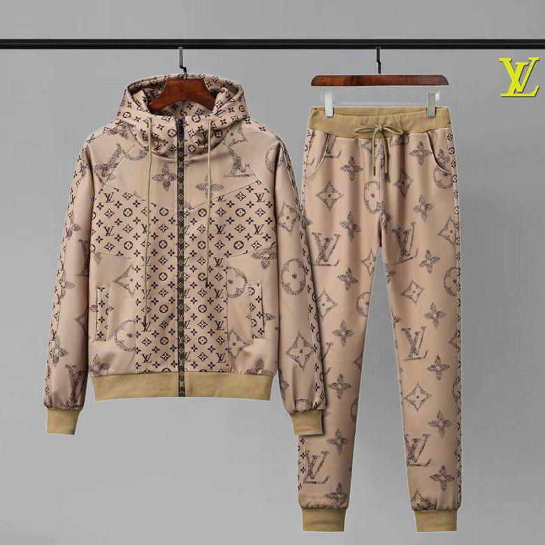 Wholesale Cheap replica Louis Vuitton Long Sleeve Tracksuits men for Sale