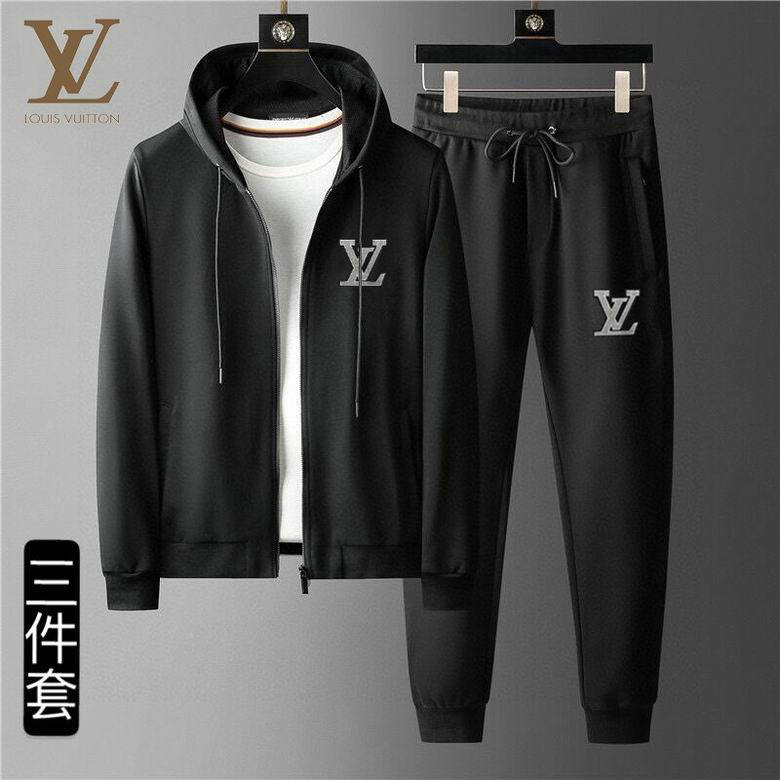 Wholesale Cheap Louis Vuitton Long Sleeve Tracksuits men for Sale