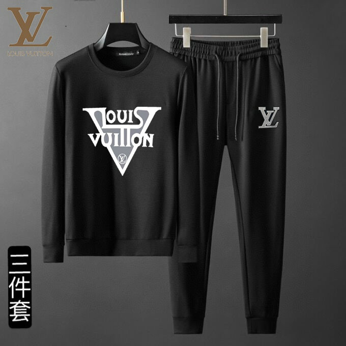 Wholesale Cheap Louis Vuitton Long Sleeve Tracksuits men for Sale