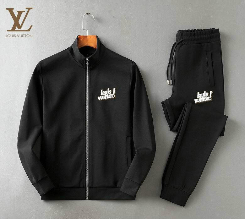Wholesale Cheap Louis Vuitton Long Sleeve Tracksuits men for Sale