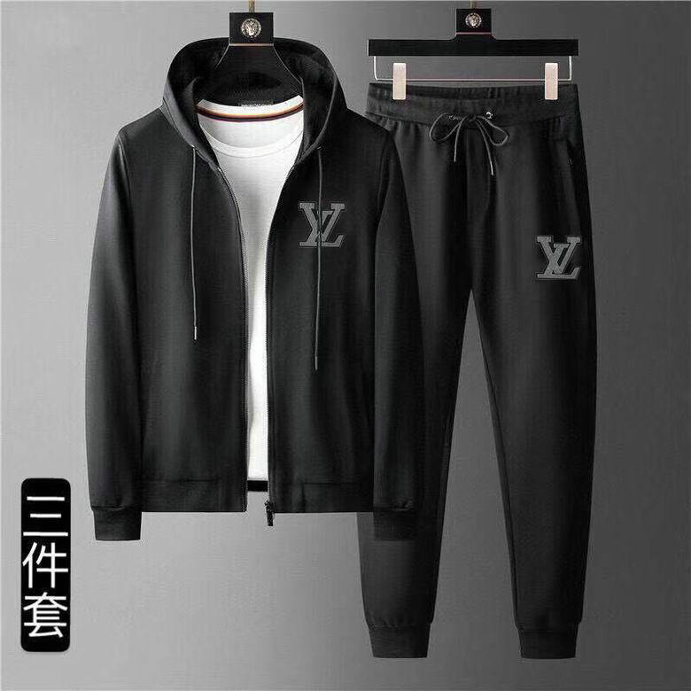 Wholesale Cheap Louis Vuitton Long Sleeve Tracksuits men for Sale