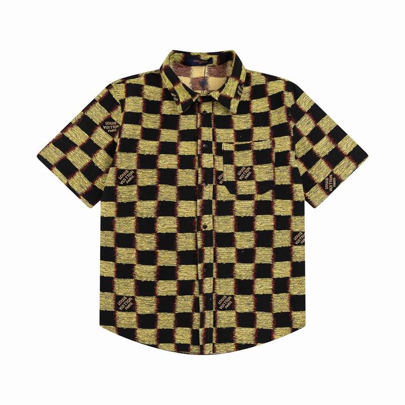 Wholesale Cheap Louis Vuitton Short Sleeve Replica Shirts for Sale
