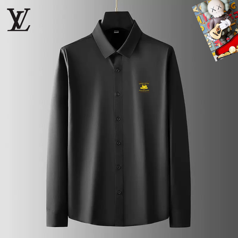 Wholesale Cheap LV men Long Sleeve Designer Shirts for Sale