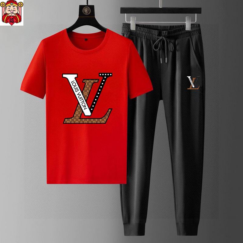 Wholesale High-quality Cheap Louis Vuitton Short Sleeve Replica Designer Tracksuits for sale