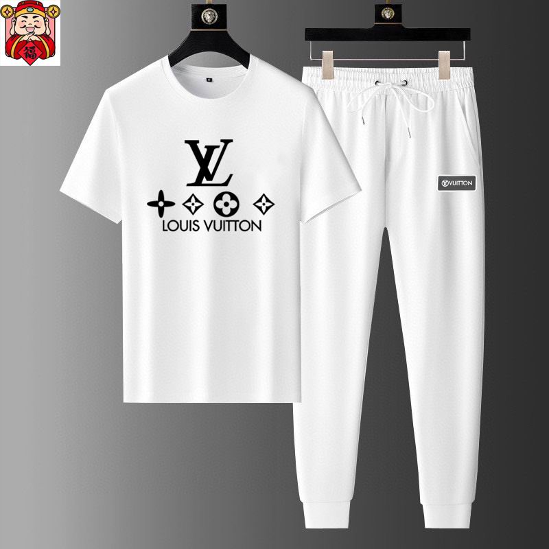 Wholesale High-quality Cheap Louis Vuitton Short Sleeve Replica Designer Tracksuits for sale