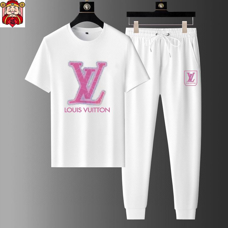 Wholesale High-quality Cheap Louis Vuitton Short Sleeve Replica Designer Tracksuits for sale