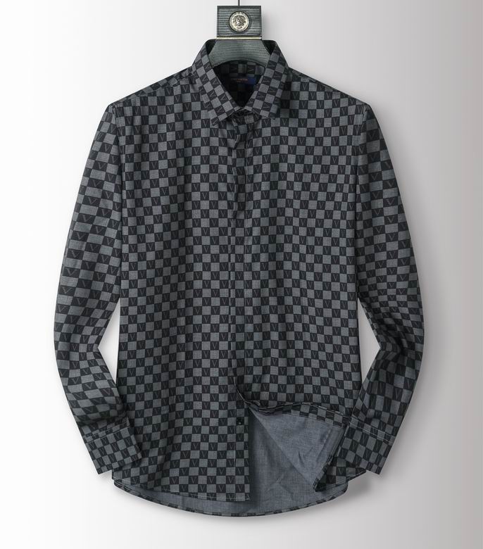 Wholesale Cheap Lv Long Sleeve Replica Shirts for Sale