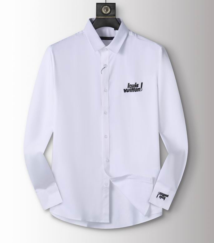 Wholesale Cheap Lv Long Sleeve Replica Shirts for Sale