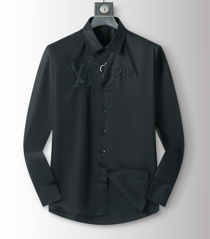 Wholesale Cheap Lv Long Sleeve Replica Shirts for Sale