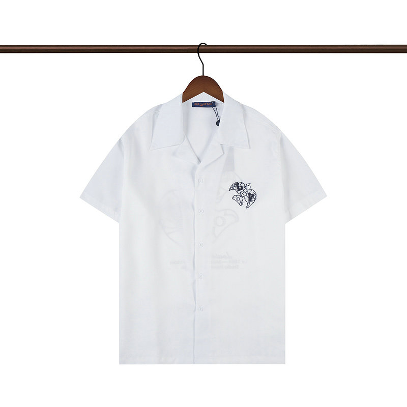 Wholesale Cheap LV Designer Shorts Sleeve Shirts for Sale